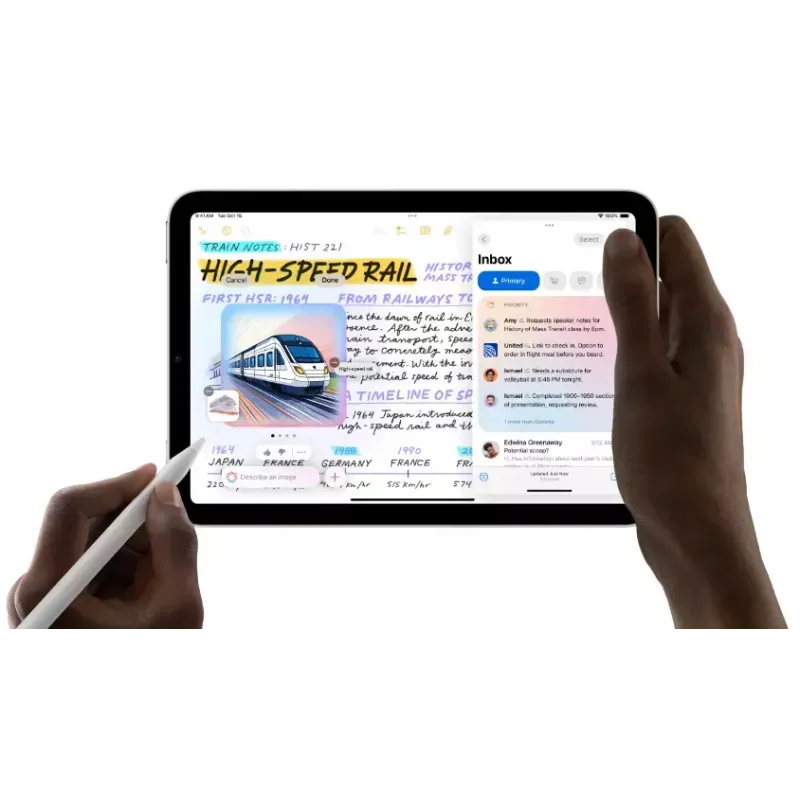 Planšetinis kompiuteris Apple iPad mini Wi‑Fi 128GB Violetinė — 8,3 colio (21,1 cm) LED 2266×1488, A17 Pro, 12 MP kameros, Wi‑Fi 6E, 293 g