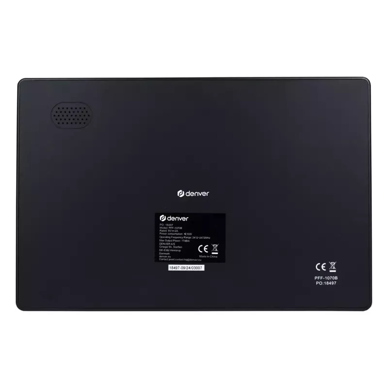 Skaitmeninis nuotraukų rėmelis Denver PFF-1070B 10.1 colio jutiklinis ekranas Wi-Fi Juodas
