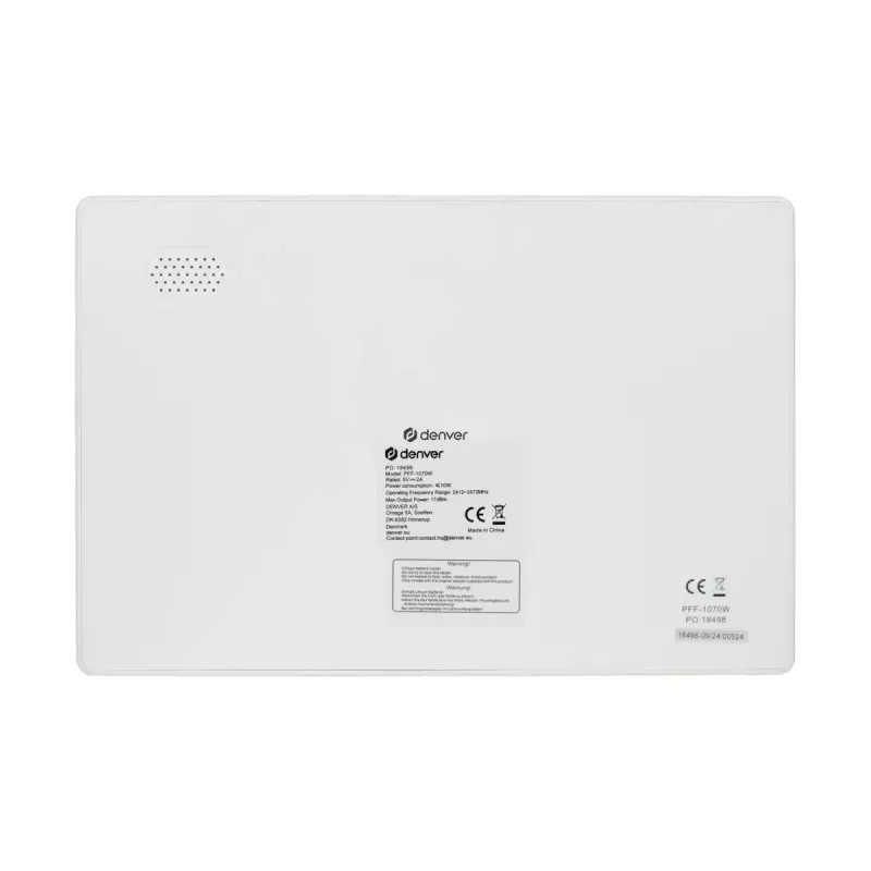 Skaitmeninis nuotraukų rėmelis Denver PFF-1070W 10,1 colių IPS HD jutiklinis, 16 GB, balta