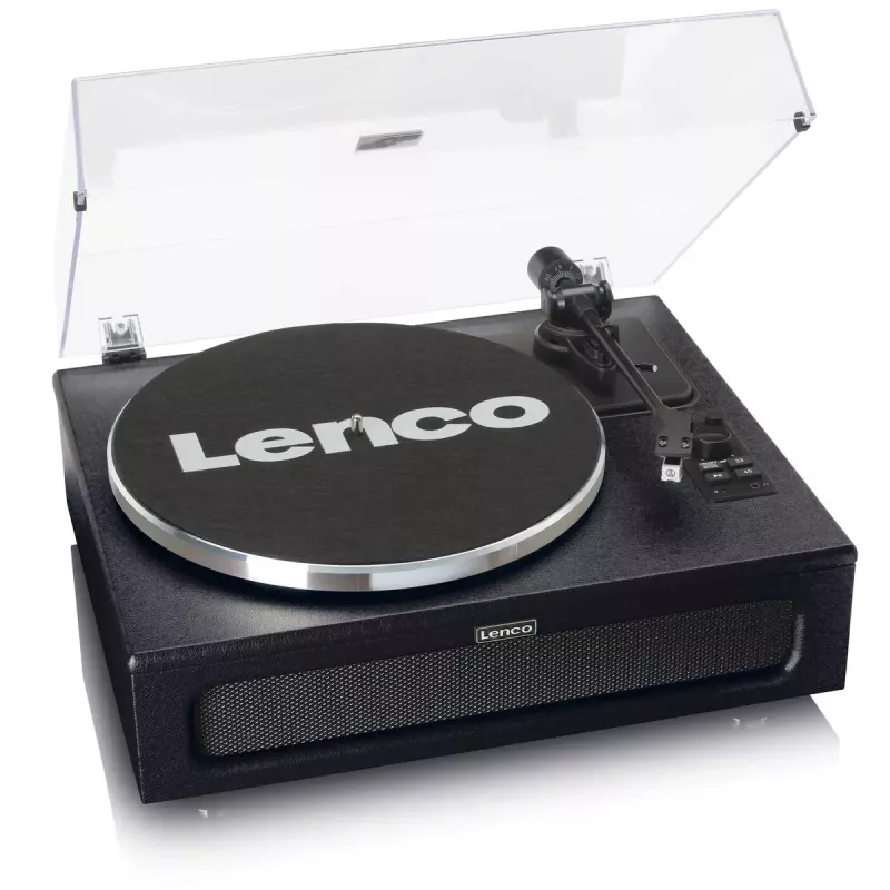 Pavarų diržu varomas vinilo grotuvas Lenco LS-430BK juodas 40W Bluetooth
