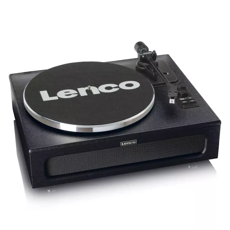 Pavarų diržu varomas vinilo grotuvas Lenco LS-430BK juodas 40W Bluetooth