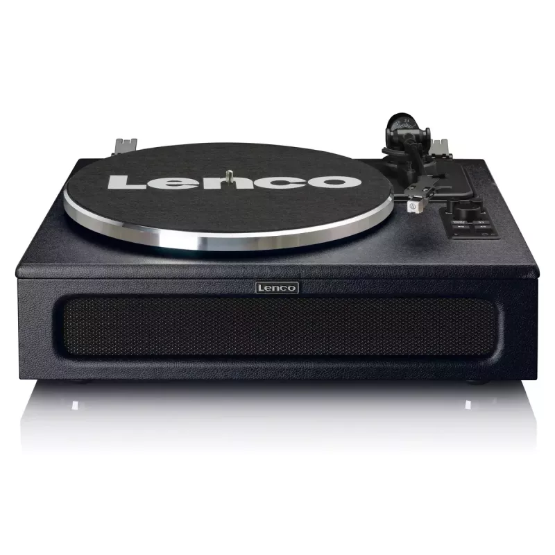 Pavarų diržu varomas vinilo grotuvas Lenco LS-430BK juodas 40W Bluetooth