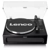 Pavarų diržu varomas vinilo grotuvas Lenco LS-430BK juodas 40W Bluetooth