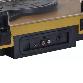 Denver VPL-230LW juodas medinis pusiau automatinis patefonas 2W RMS