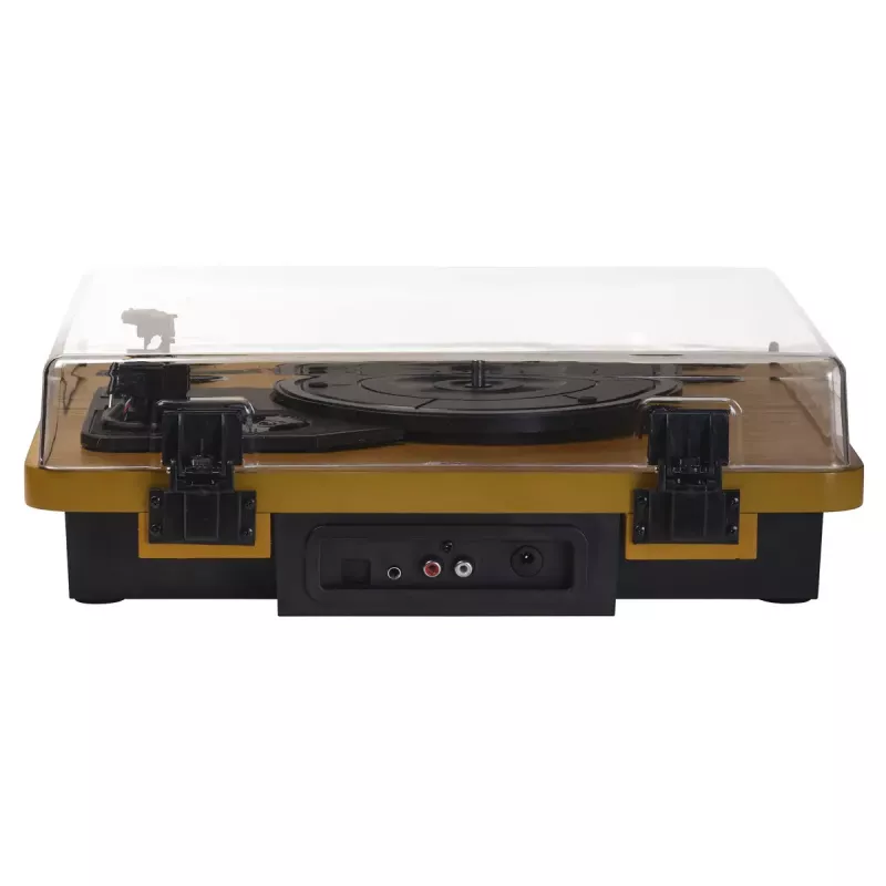 Denver VPL-230LW juodas medinis pusiau automatinis patefonas 2W RMS