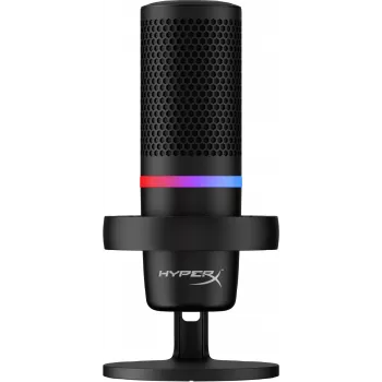 HyperX DuoCast USB mikrofonas (juodas) su RGB apšvietimu