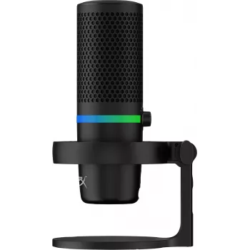 HyperX DuoCast USB mikrofonas (juodas) su RGB apšvietimu
