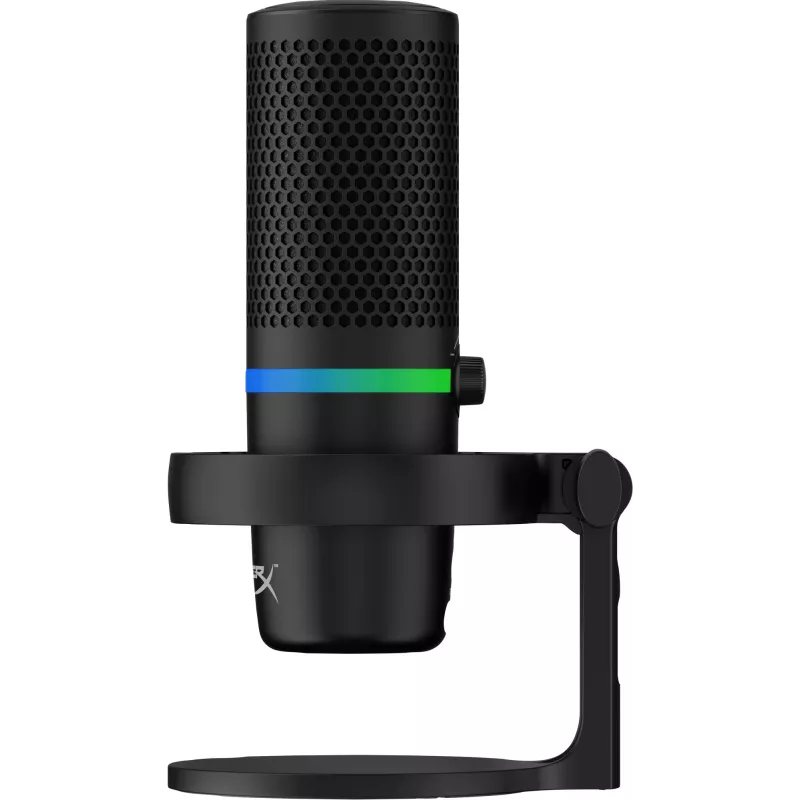 HyperX DuoCast USB mikrofonas (juodas) su RGB apšvietimu