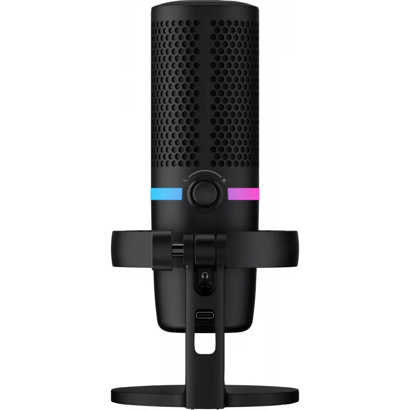 HyperX DuoCast USB mikrofonas (juodas) su RGB apšvietimu