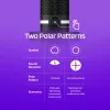 HyperX DuoCast USB mikrofonas (juodas) su RGB apšvietimu