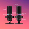HyperX DuoCast USB mikrofonas (juodas) su RGB apšvietimu