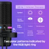 HyperX DuoCast USB mikrofonas (juodas) su RGB apšvietimu