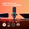 HyperX DuoCast USB mikrofonas (juodas) su RGB apšvietimu