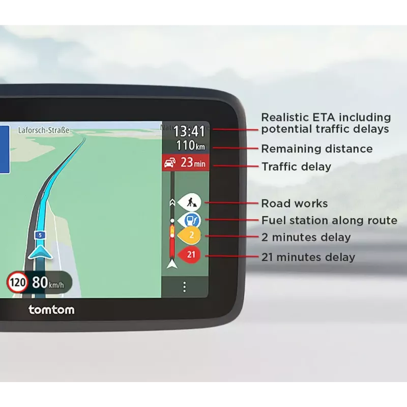 TomTom GO Classic navigatorius 5 colių jutiklinis ekranas juodas 32GB 2000MB RAM