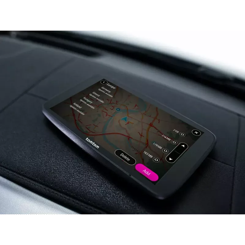 Nešiojamas GPS navigatorius TOMTOM GO 7 colių jutiklinis ekranas, 32 GB, Europos žemėlapiai, juodas
