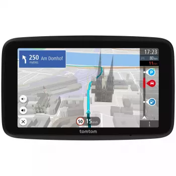 Nešiojamas / stacionarus GPS navigatorius TOMTOM GO 15,2 cm (6 colių) jutiklinis ekranas, Bluetooth, Wi‑Fi, Europos žemėlapiai, 0,27 kg