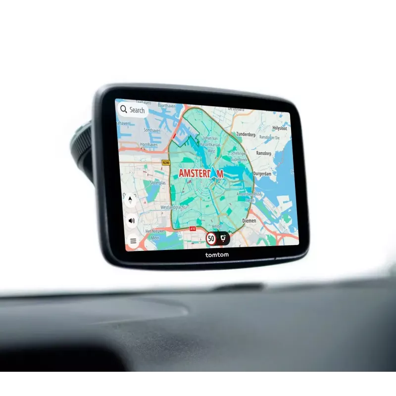 TomTom GO Superior 6 colių GPS navigacija su daugiakalbiu palaikymu, 6 colių HD ekranu, 32 GB atmintimi