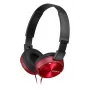 Ausinės Sony MDR-ZX310AP, laidinės, 10–24000 Hz, su mikrofonu, raudonos