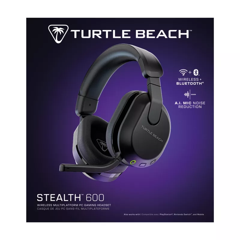 Turtle Beach Stealth 600 Gen 3 belaidė žaidimų ausinė, juoda, PC/PS5/PS4/Mobilus
