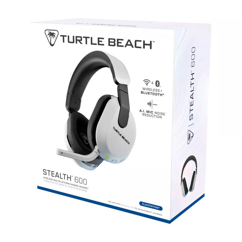 Turtle Beach Stealth 600 Gen 3 belaidė žaidimų ausinė, balta, PS5/PS4/PC/Mobile