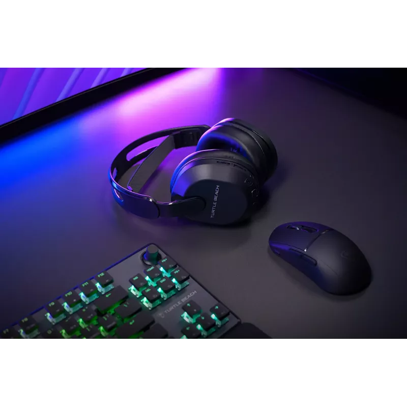 Turtle Beach Stealth 500 Juoda PlayStation Belaidis žaidimų ausinių rinkinys su iki 40 val. baterija ir Bluetooth PS5, PS4, PC ir Mobiliesiems