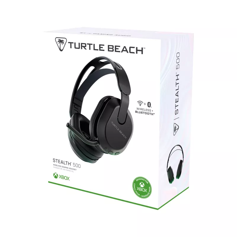 Turtle Beach Stealth 500 Black – belaidės žaidimų ausinės Xbox Series X/S, Xbox One, Bluetooth, PC ir mobiliesiems