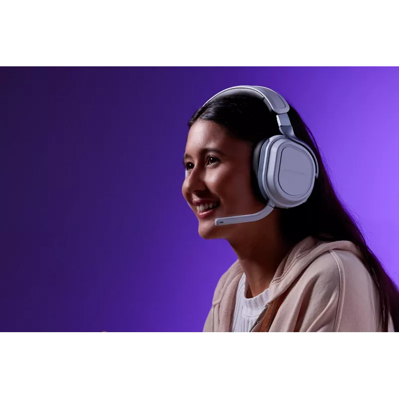Turtle Beach Stealth 700 White belaidžiai žaidimų ausinės su Bluetooth, 80 val. baterija, 60 mm garsiakalbiais PS5, PS4, PC ir mobiliems įrenginiams
