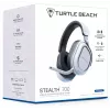 Turtle Beach Stealth 700 White belaidžiai žaidimų ausinės su Bluetooth, 80 val. baterija, 60 mm garsiakalbiais PS5, PS4, PC ir mobiliems įrenginiams