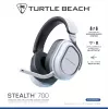 Turtle Beach Stealth 700 White belaidžiai žaidimų ausinės su Bluetooth, 80 val. baterija, 60 mm garsiakalbiais PS5, PS4, PC ir mobiliems įrenginiams