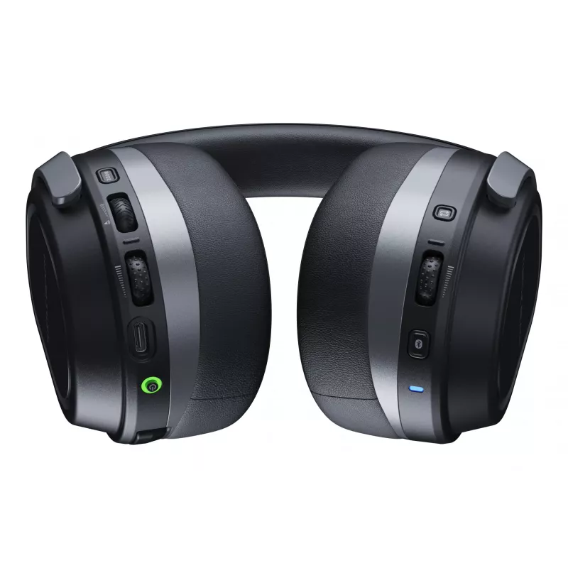 Turtle Beach Stealth 700 Black – belaidės žaidimų ausinės su 80 val. baterija, Bluetooth, dviem siųstuvais ir 60 mm garsiakalbiais, skirtos PC, PS5, PS4 ir mobiliesiems