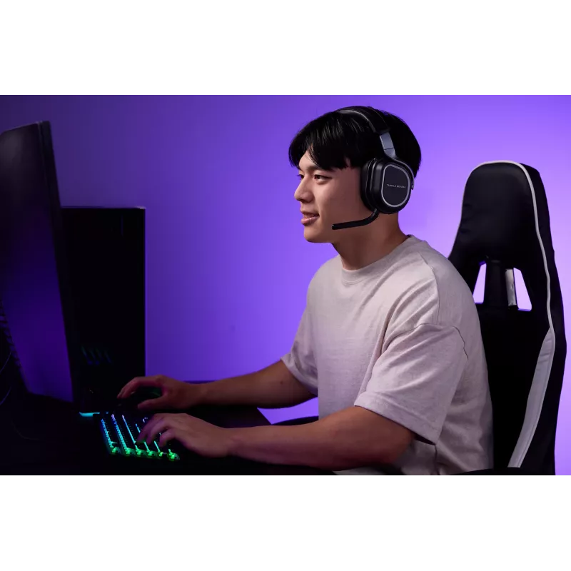 Turtle Beach Stealth 700 Black – belaidės žaidimų ausinės su 80 val. baterija, Bluetooth, dviem siųstuvais ir 60 mm garsiakalbiais, skirtos PC, PS5, PS4 ir mobiliesiems
