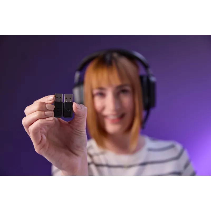 Turtle Beach Stealth 700 Black – belaidės žaidimų ausinės su 80 val. baterija, Bluetooth, dviem siųstuvais ir 60 mm garsiakalbiais, skirtos PC, PS5, PS4 ir mobiliesiems