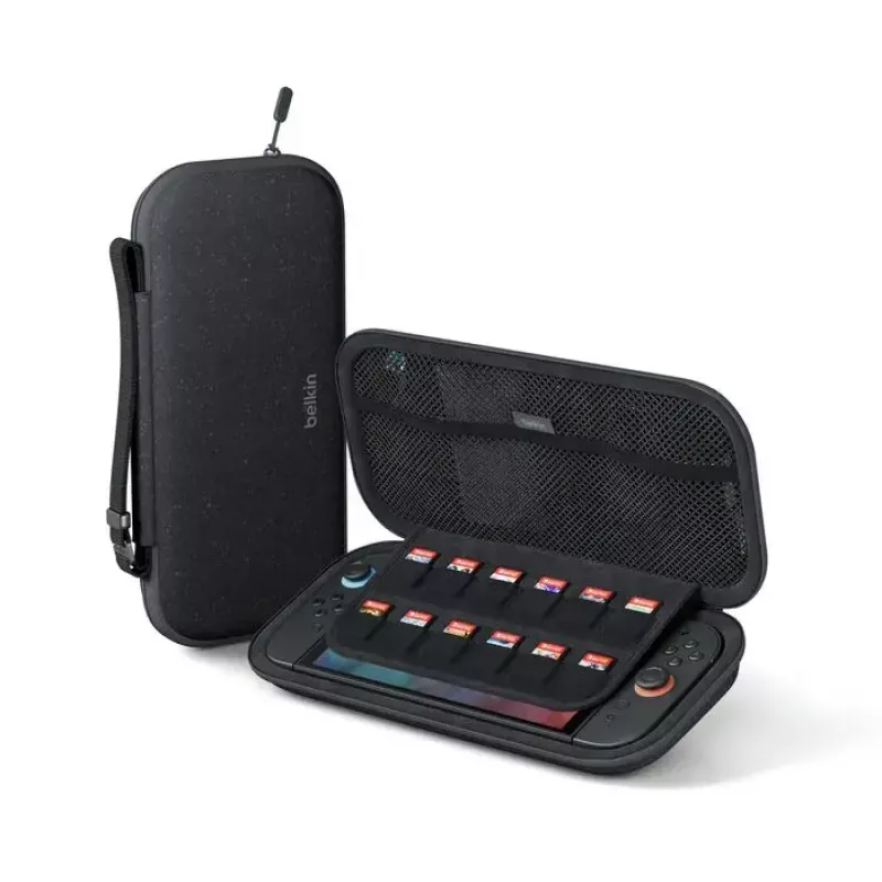 Kietas kelioninis dėklas Belkin ENA002HQCH, Nintendo, juodas — 145×293×46 mm