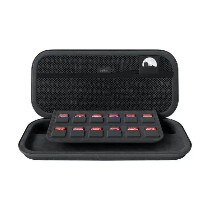 Kietas kelioninis dėklas Belkin ENA002HQCH, Nintendo, juodas — 145×293×46 mm