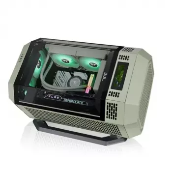 Termaltake AC-074-ONENAN-A1 konversijos rinkinys iš bokštinio į stelažinį korpusą Full Tower Žalia