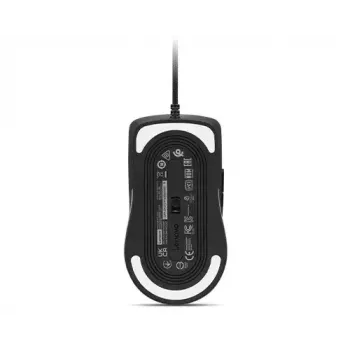 Žaidimų pelė Lenovo GY51M74265 USB Type-A, dešinei rankai, 8000 DPI, 7 mygtukai, 1000 Hz, 1,8 m laidas, juoda