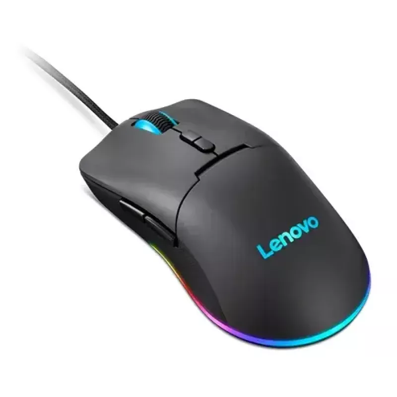 Žaidimų pelė Lenovo GY51M74265 USB Type-A, dešinei rankai, 8000 DPI, 7 mygtukai, 1000 Hz, 1,8 m laidas, juoda