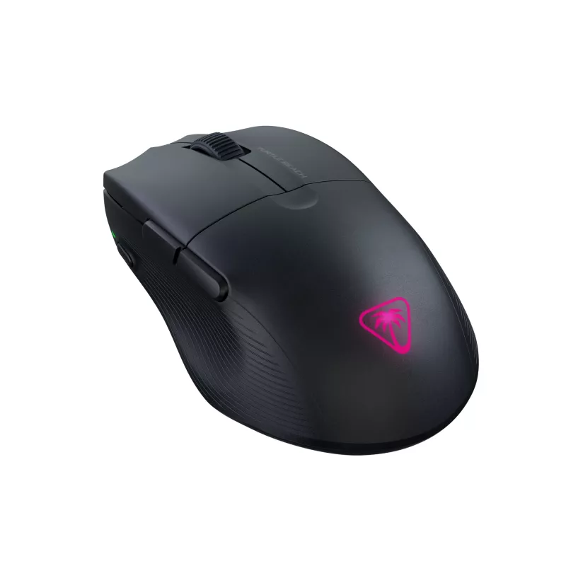 Turtle Beach Pure Air Black - itin lengva belaidė ergonominė žaidimų pelė su RGB apšvietimu, 26K DPI optiniu jutikliu, 125h baterija