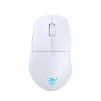 Turtle Beach Pure Air White – itin lengva belaidė ergonominė žaidimų pelė su RGB apšvietimu, 26K DPI optiniu jutikliu, 125 h baterija