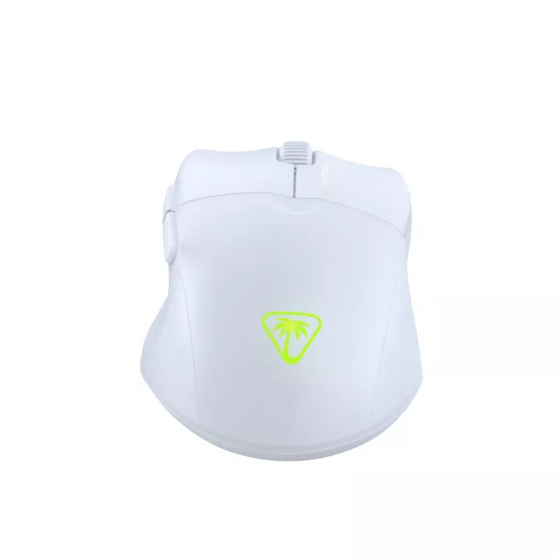 Turtle Beach Pure Air White – itin lengva belaidė ergonominė žaidimų pelė su RGB apšvietimu, 26K DPI optiniu jutikliu, 125 h baterija
