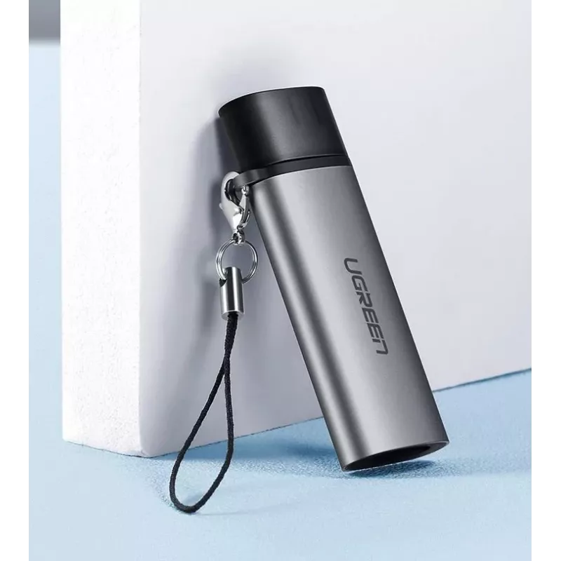 Kortelių skaitytuvas Ugreen 50704 USB 3.2 Gen 1 (3.1 Gen 1) Type-C pilkas