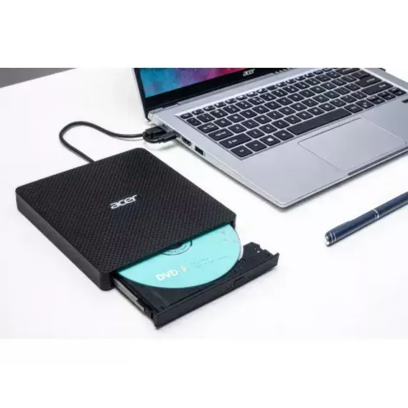 Išorinis optinis diskų įrenginys Acer GP.ODD11.001 DVD±RW juodas USB 3.2