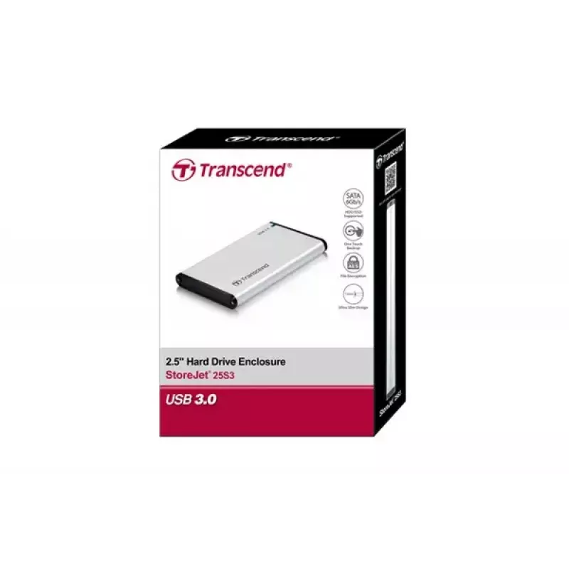 Išorinis HDD/SSD dėklas Transcend TS0GSJ25S3