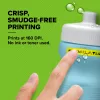 DYMO LetraTag plastikinės etiketės | 12 mm x 4 m ritinys | juodas spausdinimas ant geltonos | lipnios etiketės LetraTag žymekliams
