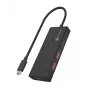 ICY BOX IB-HUB1436-CPD Laidinis USB 3.2 Gen 2 (3.1 Gen 2) Type-A šakotuvas, juodas