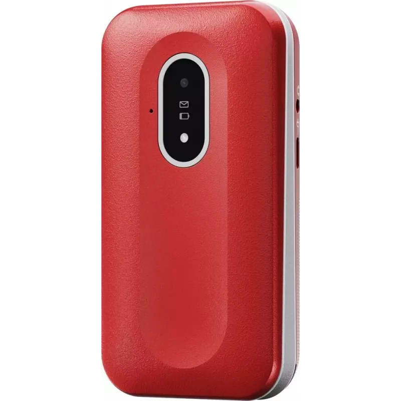 Mobilusis telefonas Doro Leva L20 4G, 2,8 colio ekranas, raudonai baltas