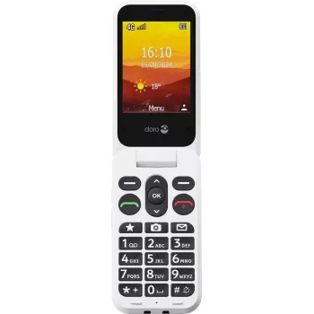 Mobilusis telefonas Doro Leva L20 4G, 2,8 colio ekranas, raudonai baltas