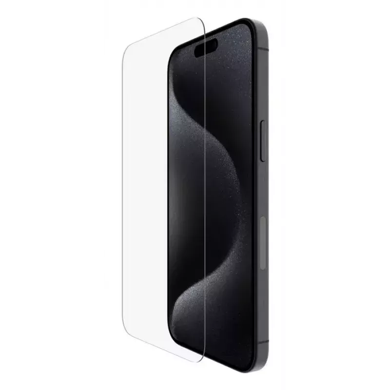 Apsauginis stiklas Belkin ScreenForce iPhone 16 Pro Max antibakterinis atsparus smūgiams ir įbrėžimams