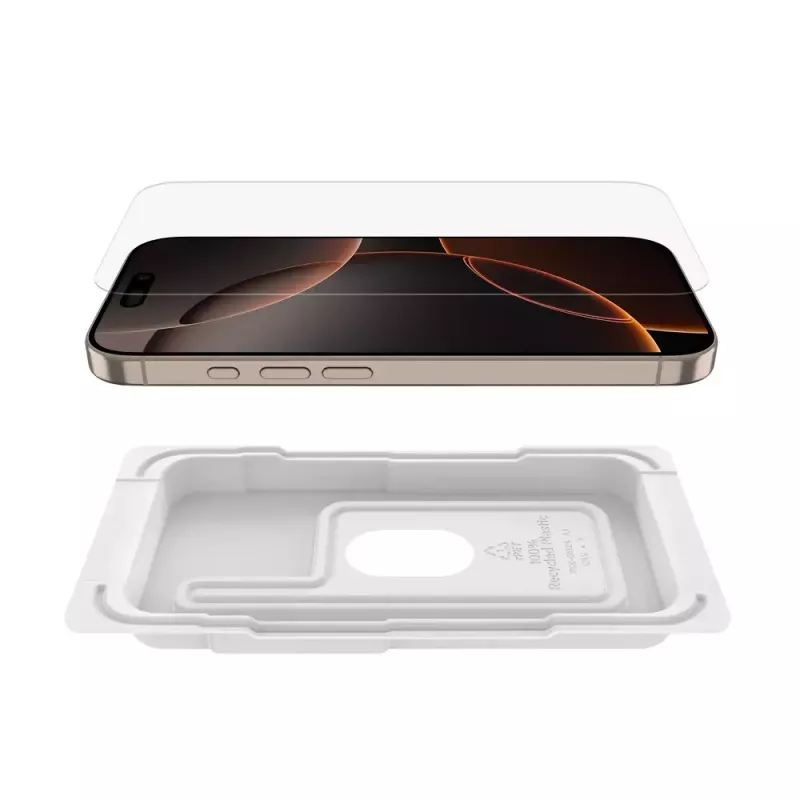 Apsauginis stiklas Belkin OVA159HQ, iPhone 16 Pro, antibakterinis