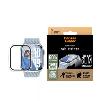 PanzerGlass® Dėklas Visas Kūnas Plonas Skaidrus Apple Watch Series 11 | 10 | 46mm